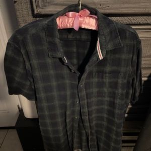 Plaid shirt short sleeve